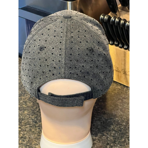 ZARA Grey Rhinestone Baseball Cap - Picture 4 of 11